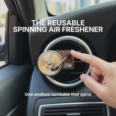 Reusable Spinning Turntable Car Air Freshener