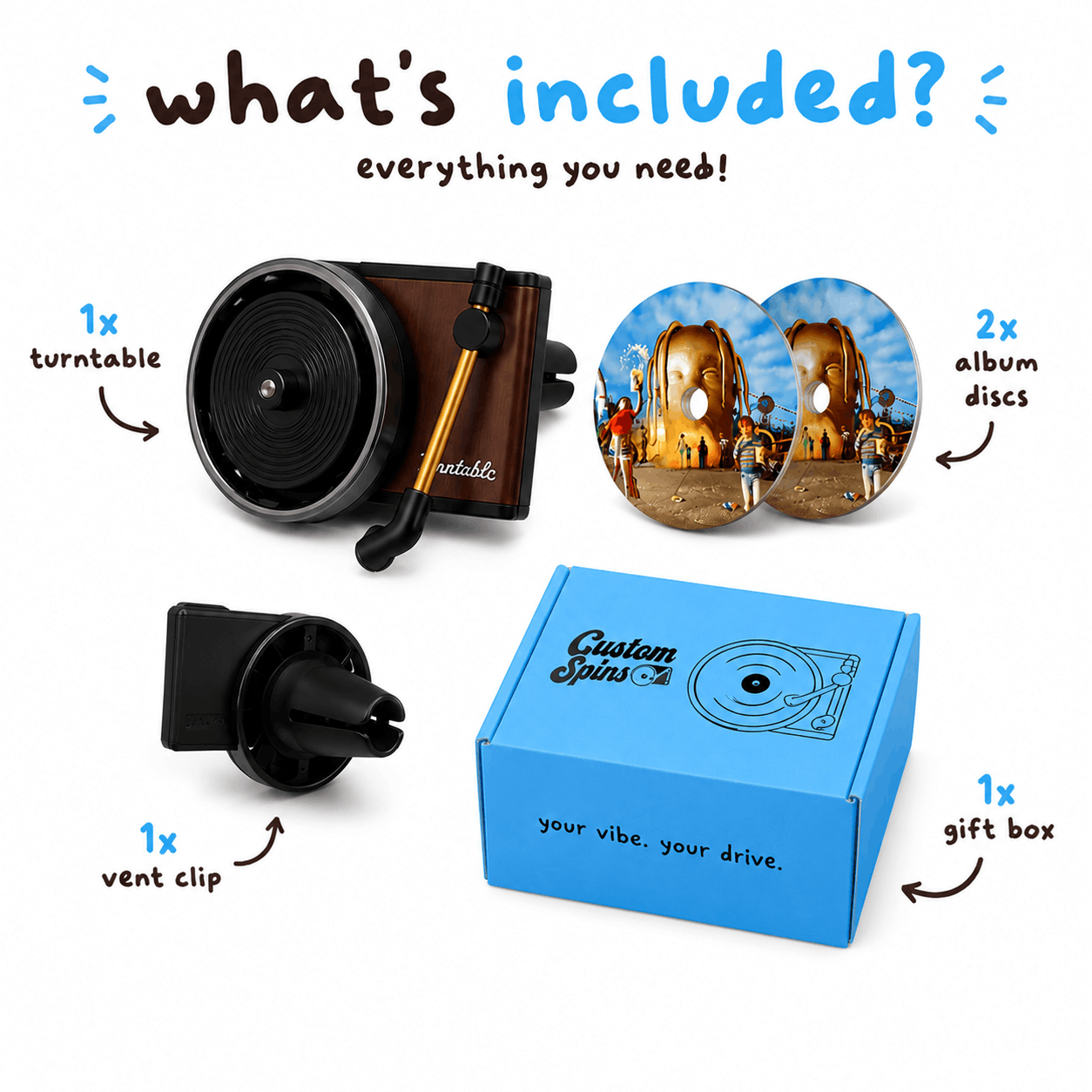 TURNTABLE + CD BUNDLE
