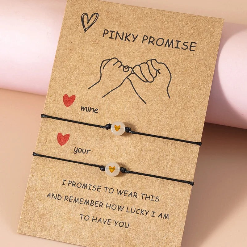 Pinky Promise Couple Bracelets