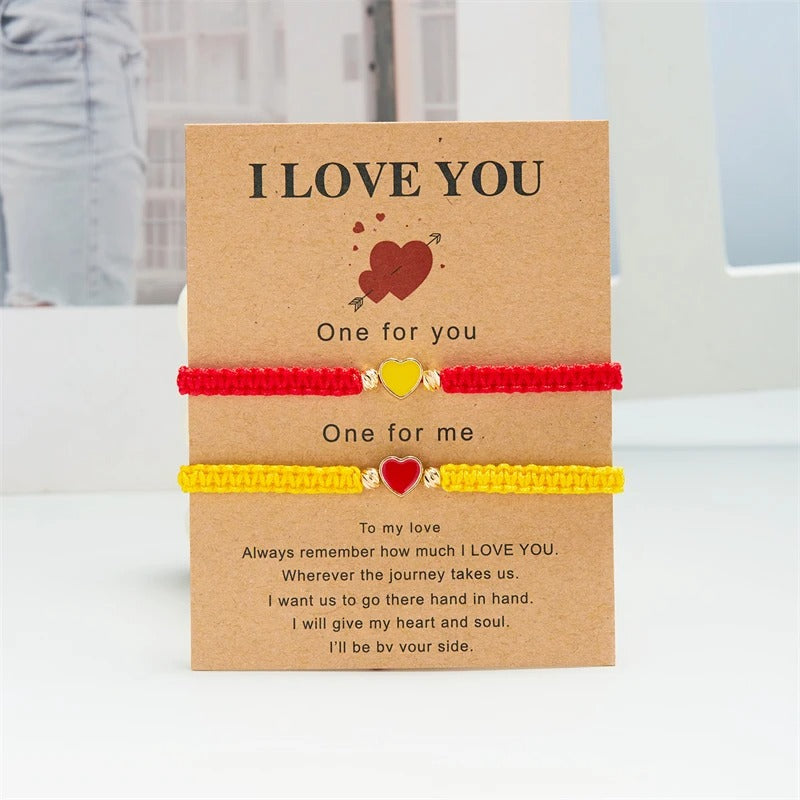 I Love You Couple Bracelets