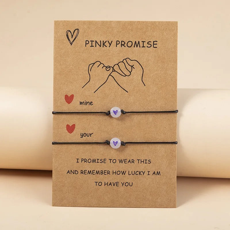 Pinky Promise Couple Bracelets
